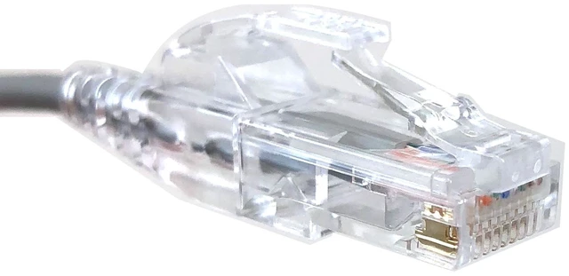 Alt view image 3 of 3 - MICRO CONNECTORS 1 Feet CAT 6 Ultra Slim Patch (28AWG) Cable Gray 50-Pack (E08-001-SL50)