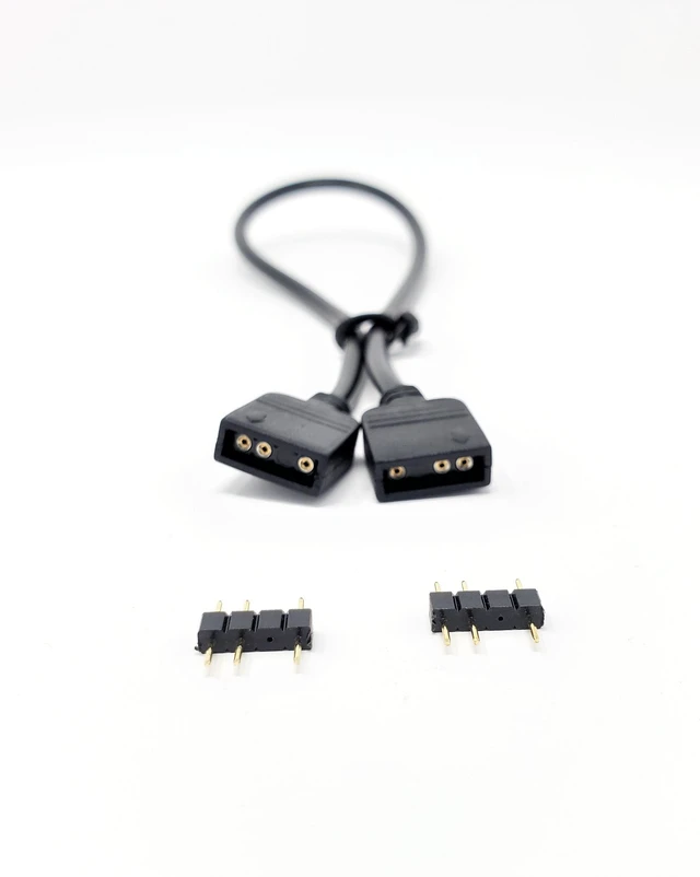 Main image of MICRO CONNECTORS 50cm Addressable RGB Extension Cable with/2 Male Pins (F04-01ARGB-50)