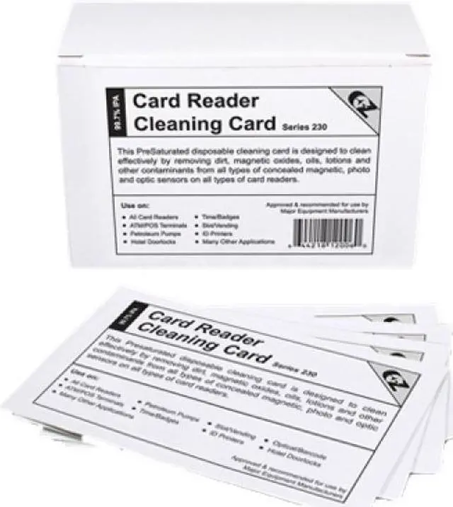 Alt view image 4 of 7 - EZ K2-H80B50 CR80 Card Reader Cleaning Card (Box of 50)