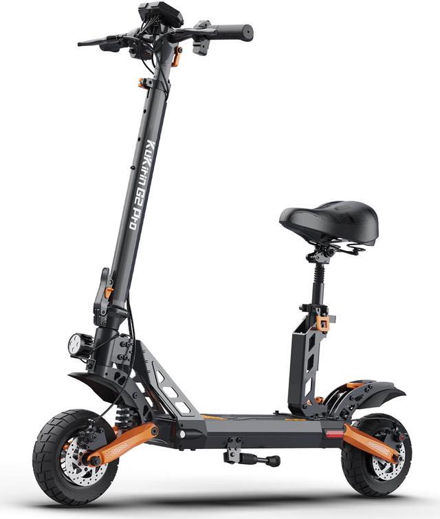 KUGOO Kirin Electric Scooter Adults, 864WH Power, 43Miles Range, 30MPH Max  Speed, 10 Off-Road Tires, Folding Commuter Electric Scooter with Seat