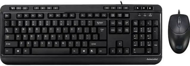 Alt view image 18 of 18 - Adesso Akb-132Cb - Antimicrobial Multimedia Desktop Keyboard And Mouse