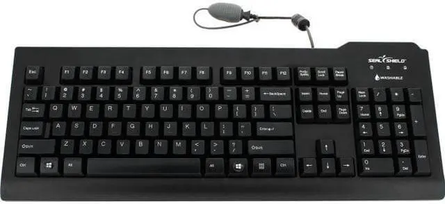 Alt view image 3 of 11 - SEAL SHIELD SSKSV207 MEDICAL GRADE KEYBOARD W/ QUICK CONNECT - DISHWASHER SAFE - QWERTY ANSI USA (BLA