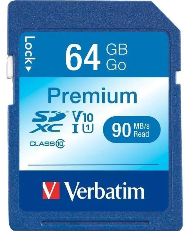 Alt view image 10 of 19 - Verbatim 44024 Class 10 Premium SDXC Card (64GB)
