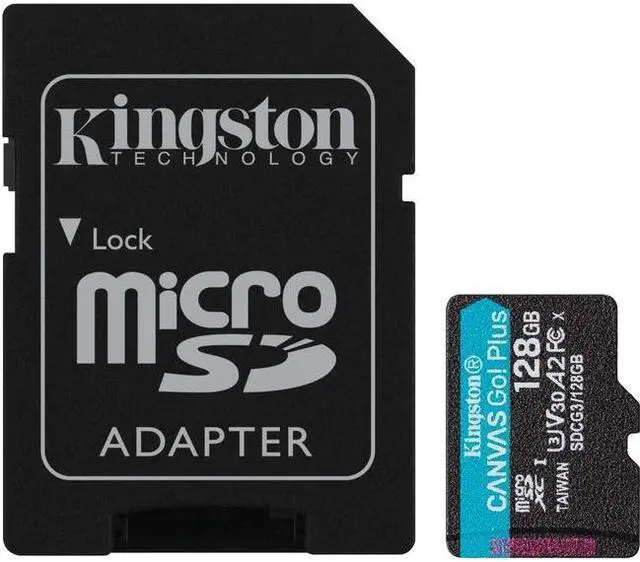 Alt view image 6 of 18 - Kingston Canvas Go! Plus 128 Gb Class 10/Uhs-I (U3) Microsdxc