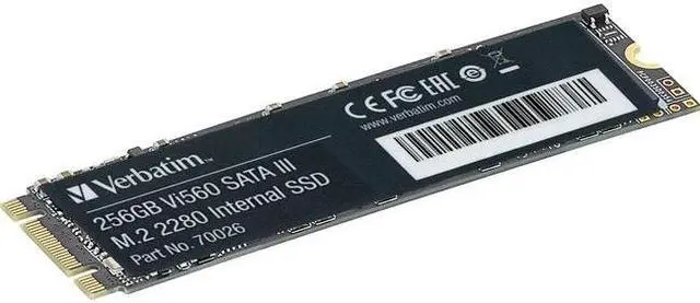 Alt view image 6 of 20 - Verbatim Vi560 256 Gb Solid State Drive - M.2 2280 Internal - Sata (Sata/600)