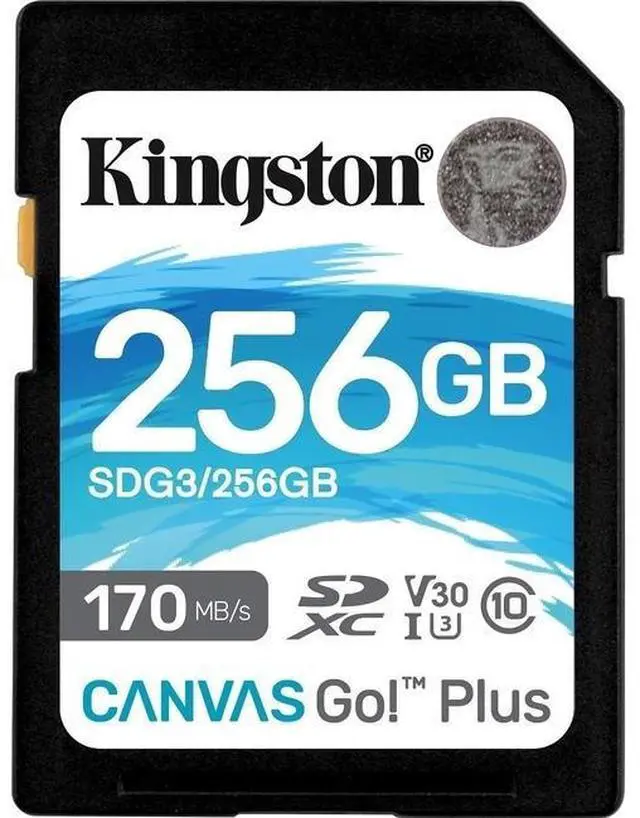 Alt view image 6 of 14 - Kingston Canvas Go! Plus 256 Gb Class 10/Uhs-I (U3) Sdxc