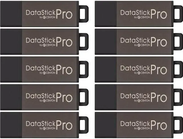 Alt view image 6 of 10 - Centon S1-U2P1-2G25PK Valuepack Usb 2.0 Datastick Pro (Grey) , 2Gb, 25 Pack