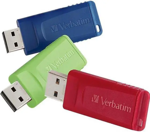 Alt view image 13 of 20 - Verbatim Store 'N' Go Usb Flash Drive, 16 Gb, Assorted Colors, 3/Pack 99122