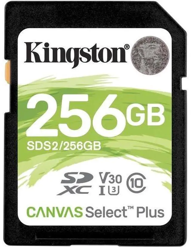 Alt view image 10 of 20 - Kingston Canvas Select Plus 256 GB Class 10/UHS-I U3 SDXC 1 Pack SDS2256GB