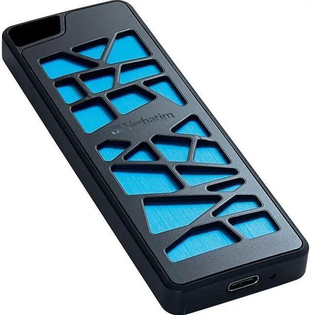 Alt view image 4 of 12 - Verbatim 256GB VGX1000 USB-C External NVME Portable SSD