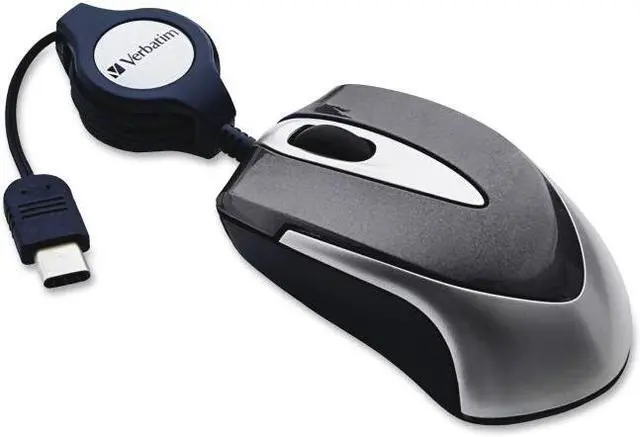 Alt view image 7 of 15 - Verbatim USB-C Mini Optical Travel Mouse Black 99235