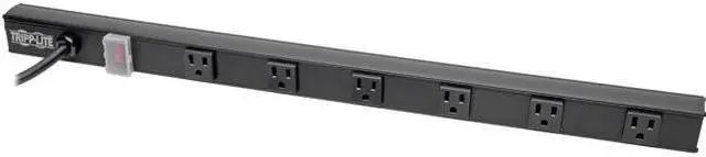 Main image of POWER STRIP RIGHT-ANGLE 6 OUTLET BLACK