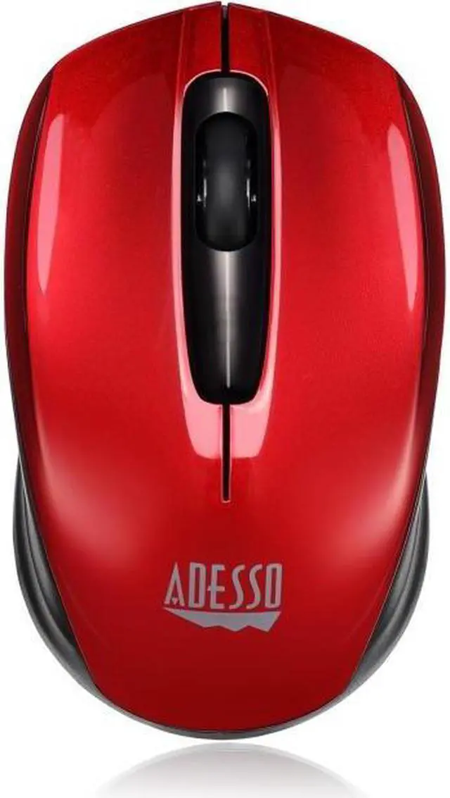 Alt view image 3 of 12 - Adesso  iMouse S50R - 2.4GHz Wireless Mini Mouse - Optical - Wireless - Radio Frequency - Red - USB - 1200 dpi - Computer, Notebook - Scroll Wheel - 3 Button(s) - Symmetrical