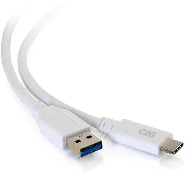 Alt view image 7 of 8 - C2G 28835 C2G 3FT USB 3.0 USB TYPE C TO USB A USB CABLE WHITE M/M
