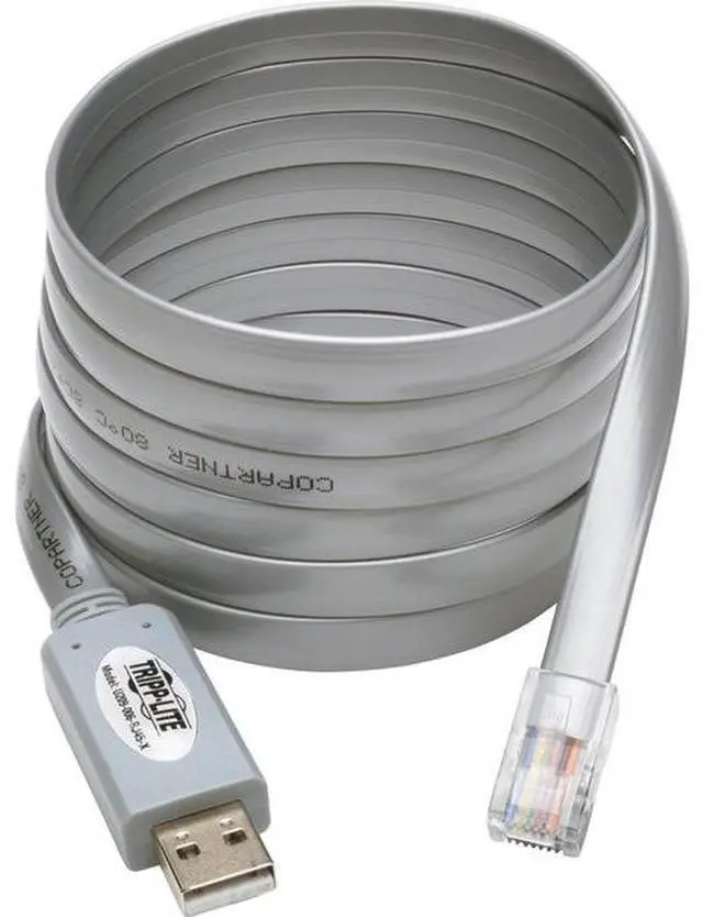 Alt view image 16 of 20 - Tripp Lite USB to RJ45 Cisco Serial Rollover Cable, USB Type-A to RJ45 M/M, 6 ft.