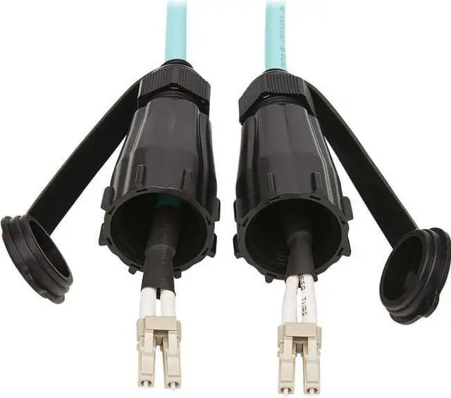 Alt view image 8 of 13 - Tripp Lite 10Gb Rigid Industrial Duplex Multimode 50/125 OM3 Fiber Patch Cable