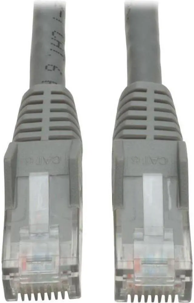 Alt view image 9 of 12 - CAT6 GIGABIT SNAGLESS MOLDED PATCH CABLE (RJ45 M/M) - GREY, 35-FT.