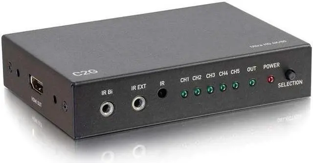 Alt view image 7 of 16 - C2G HDMI SELECTOR SWITCH 5X1-4K