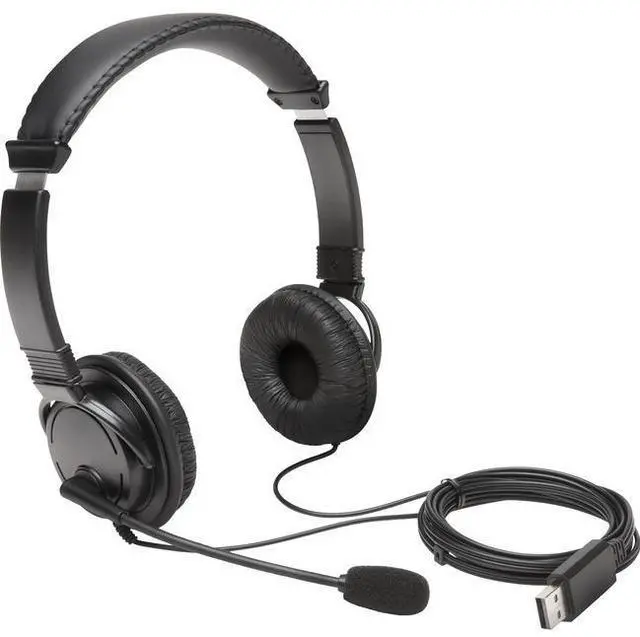 Alt view image 9 of 18 - Kensington HE K97601WW USB Hi-Fi Headphones with Mic