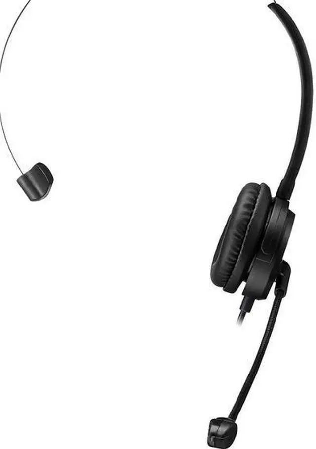 Alt view image 13 of 20 - Adesso Xtream P1 USB Wired Multimedia Headset with Microphone Monaural Over the Head Black XTREAMP1