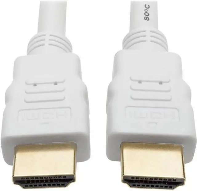 Alt view image 8 of 20 - Tripp Lite P568-010-WH High-Speed HDMI 4K Cable (M/M), White, 10 ft.
