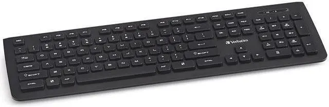 Alt view image 15 of 20 - Verbatim 99793 Black USB RF Wireless Slim Keyboard