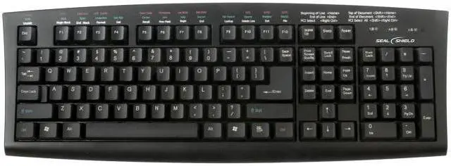Alt view image 5 of 8 - SEAL SHIELD SSKSVMM107 WASHABLE MEDITECH MAGIC MEDICAL GRADE KEYBOARD - DISHWASHER SAFE (BLACK)(USB)