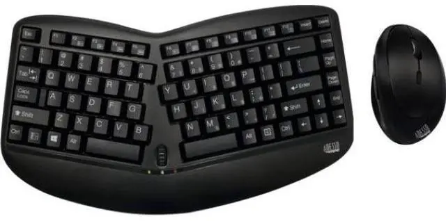 Alt view image 10 of 15 - ADESSO WKB-1150CB WRLS ERGO KEYBOARD & MOUSE