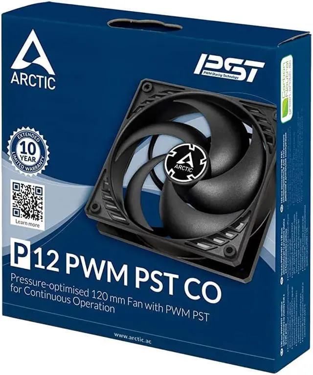 Alt view image 7 of 7 - ARCTIC P12 PWM PST CO - 120 mm Case Fan PWM Sharing Technology (PST) Pressure-optimised Dual Ball Bearing for Computer Heat Dissipation Continuous Operation 200-1800 RPM - Black 1Pack