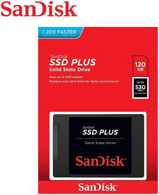 Alt view image 4 of 4 - SanDisk SSD PLUS 2.5" 120GB SATA III 3D NAND Internal Solid State Drive (SSD) SDSSDA-120G-G27