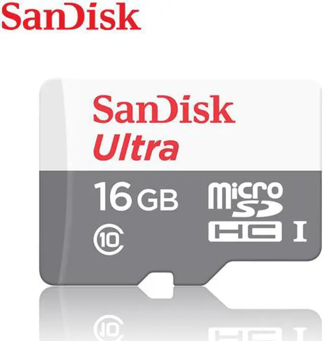 Alt view image 4 of 13 - SanDisk Ultra SDSQUNS-016G-GN3MN 16GB 80MB/s UHS-I Class 10 microSDHC Card
