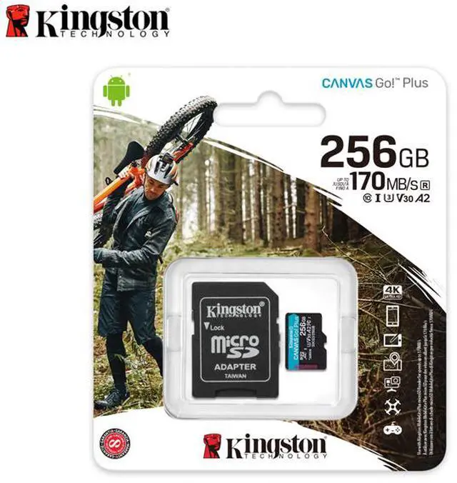 Alt view image 3 of 4 - 256GB MICROSDXC CANVAS GO PLUS 170R A2