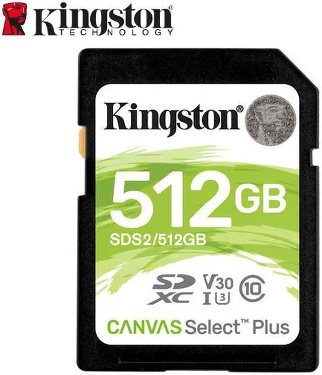 Alt view image 4 of 12 - Kingston - SDS2/512GB - Kingston Canvas Select Plus 512 GB Class 10/UHS-I (U3) SDXC - 100 MB/s Read - 85 MB/s Write -