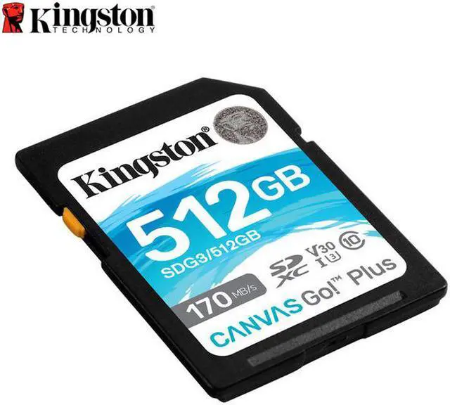 Alt view image 3 of 4 - Kingston Canvas Go! Plus 512 Gb Class 10/Uhs-I (U3) Sdxc