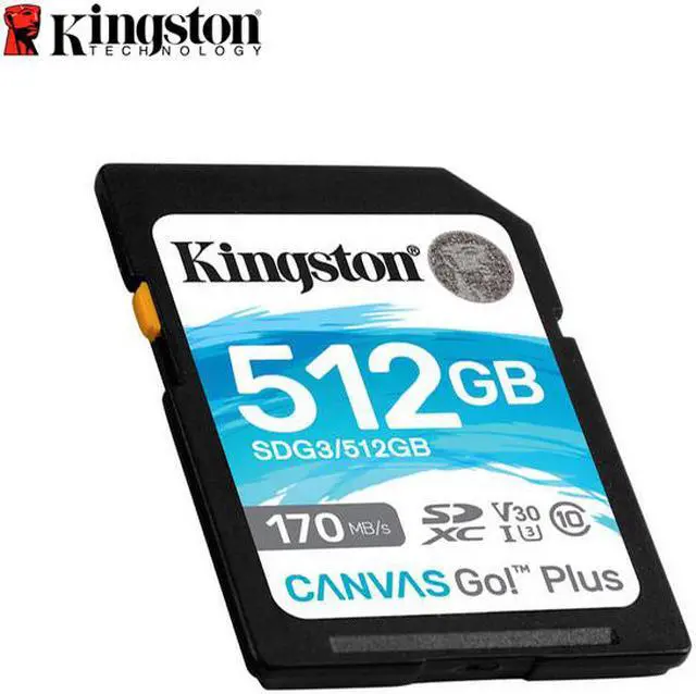 Alt view image 4 of 4 - Kingston Canvas Go! Plus 512 Gb Class 10/Uhs-I (U3) Sdxc