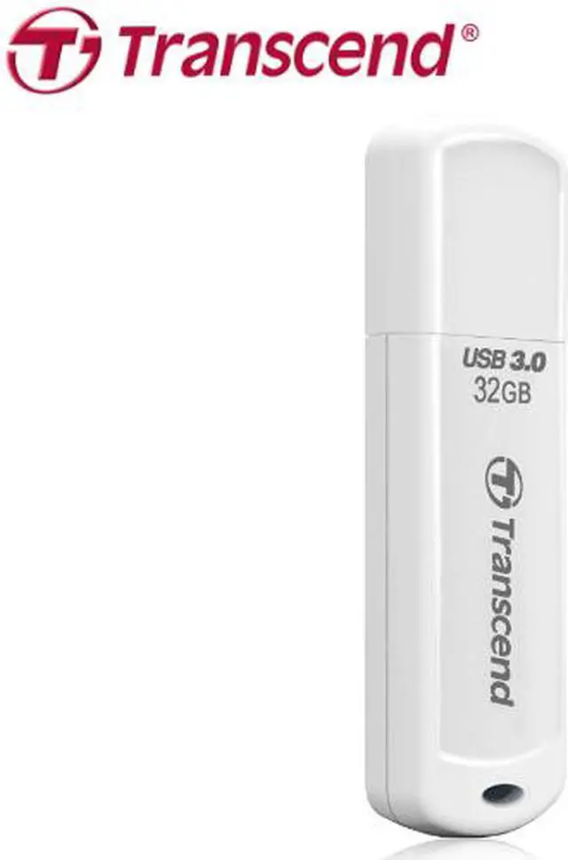 Alt view image 2 of 5 - Transcend JetFlash 730 32 GB USB 3.0 Flash Drive - White