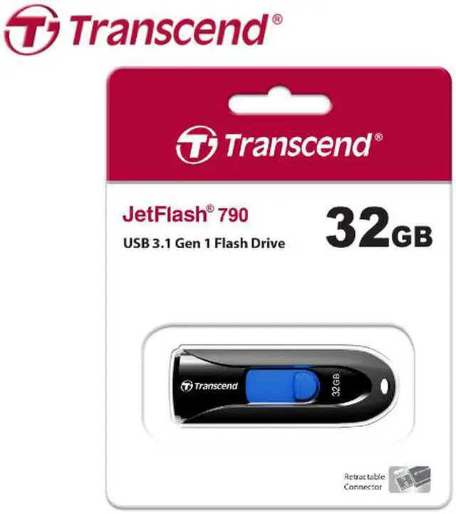 Alt view image 6 of 8 - Transcend JetFlash 790 32GB USB 3.0 Flash Drive TS32GJF790K