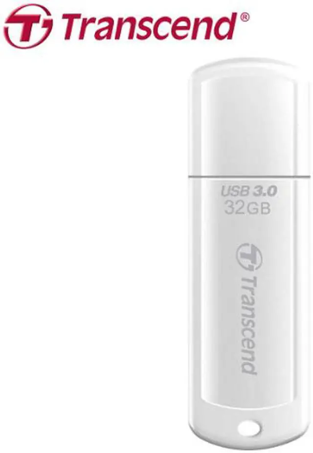 Alt view image 5 of 5 - Transcend JetFlash 730 32 GB USB 3.0 Flash Drive - White