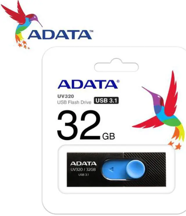 Alt view image 4 of 4 - ADATA 32GB UV320 USB 3.1 Flash Drive (AUV320-32G-RBKBL)