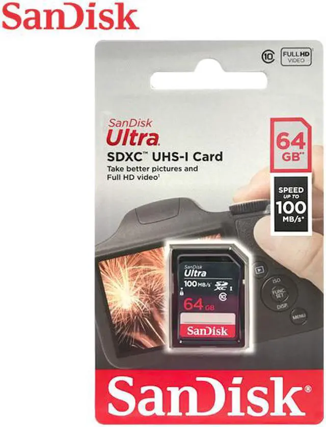 Alt view image 5 of 14 - SanDisk SDSDUNR-064G-GN3IN CVK 64GB 9pin SDXC r100MB/s C10 UHS-I SanDisk Ultra SDXC Memory Card