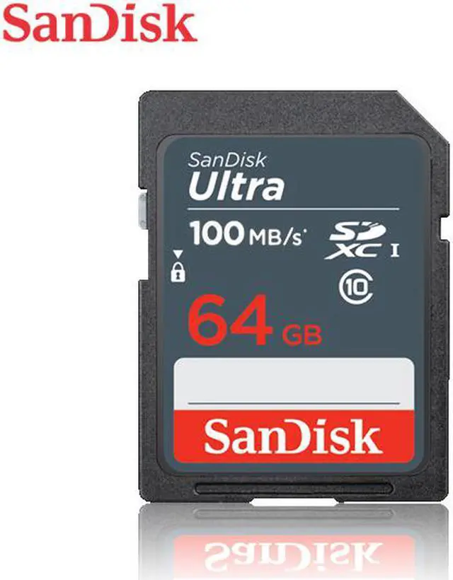 Alt view image 4 of 14 - SanDisk SDSDUNR-064G-GN3IN CVK 64GB 9pin SDXC r100MB/s C10 UHS-I SanDisk Ultra SDXC Memory Card