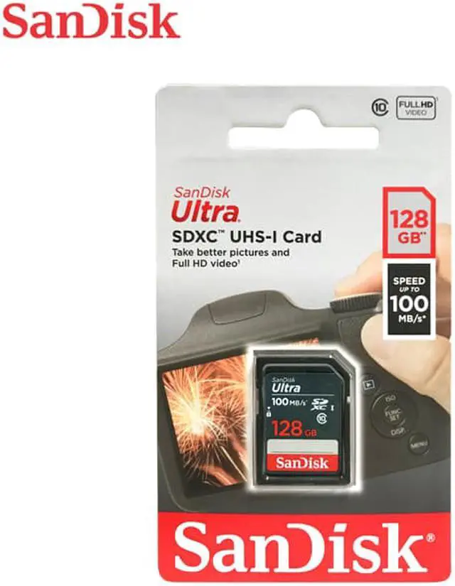 Alt view image 5 of 12 - SanDisk SDSDUNR-128G-GN3IN CYU 128GB 9pin SDXC r100MB/s C10 UHS-I SanDisk Ultra SDXC Memory Card