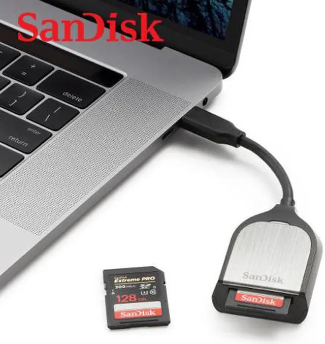 Alt view image 5 of 7 - SanDisk Extreme Pro USB 3.0 SD Card Reader (SDDR-409-A46)