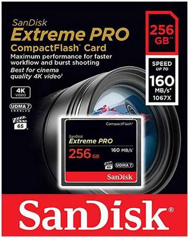 Alt view image 4 of 20 - Flash Memory Card - 256 Gb - Compactflash Card