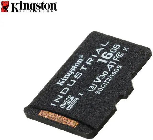 Alt view image 4 of 20 - Kingston 16GB Industrial microSD UHS-I U3 V30 A1 Memory Card, Includes SD adapter SDCIT2/16GB