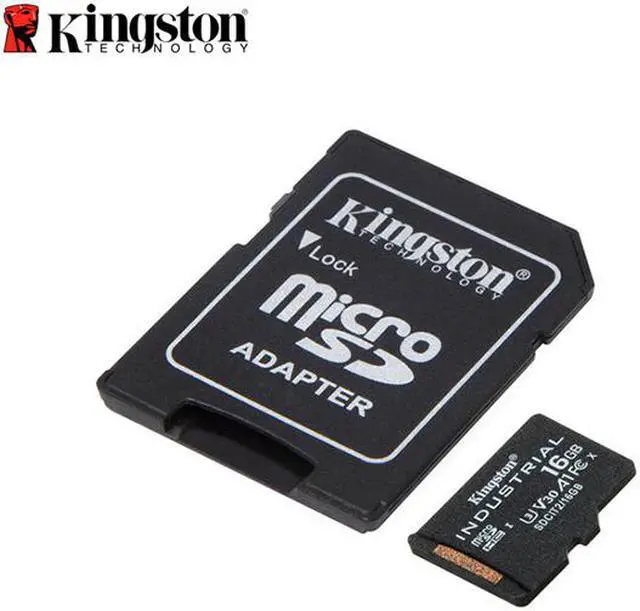 Alt view image 3 of 20 - Kingston 16GB Industrial microSD UHS-I U3 V30 A1 Memory Card, Includes SD adapter SDCIT2/16GB