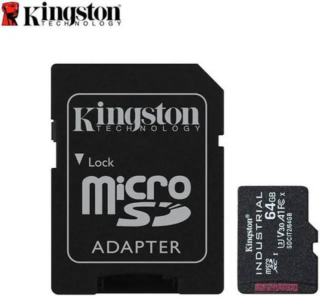 Alt view image 4 of 12 - Kingston 64GB Industrial microSD UHS-I U3 V30 A1 Memory Card, Includes SD adapter SDCIT2/64GB