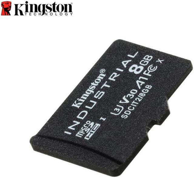 Alt view image 5 of 14 - Kingston 8GB Industrial microSD UHS-I U3 V30 A1 Memory Card, Includes SD adapter SDCIT2/8GB