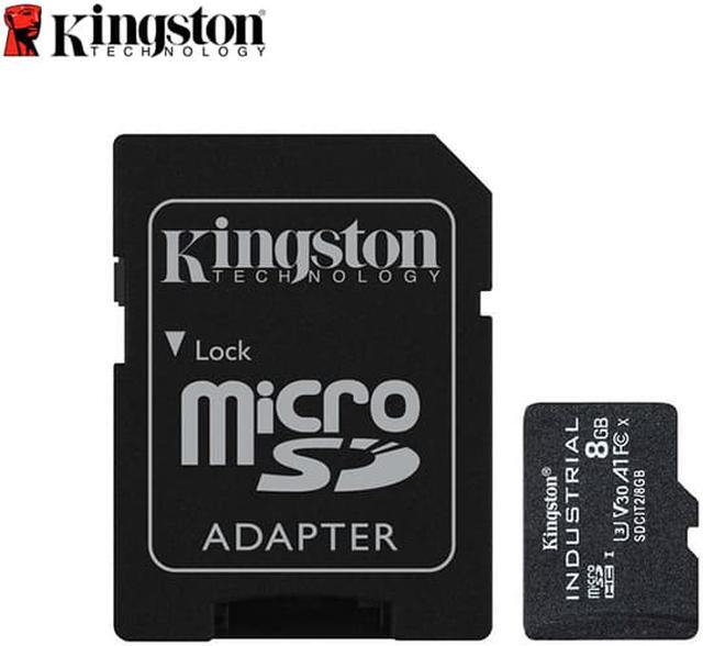Alt view image 4 of 14 - Kingston 8GB Industrial microSD UHS-I U3 V30 A1 Memory Card, Includes SD adapter SDCIT2/8GB