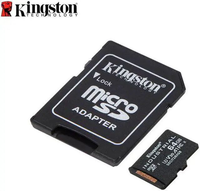 Alt view image 3 of 12 - Kingston 64GB Industrial microSD UHS-I U3 V30 A1 Memory Card, Includes SD adapter SDCIT2/64GB